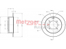 METZGER 6110221 stabdžių diskas 
 Dviratė transporto priemonės -> Stabdžių sistema -> Stabdžių diskai / priedai
MB668063, MB668083, MB699964, MB857978