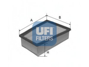 UFI 30.407.00 oro filtras 
 Techninės priežiūros dalys -> Techninės priežiūros intervalai
165465434R, 8200820859, 8201092697