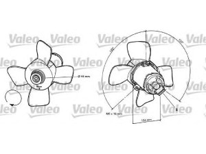VALEO 696038 ventiliatorius, radiatoriaus 
 Aušinimo sistema -> Oro aušinimas
327959455A, 327959455A