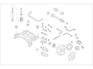 DELPHI MERC-00316-R rato pakaba 
 Ašies montavimas/vairavimo mechanizmas/ratai -> Prekių paieška pagal schemą