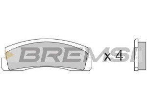 BREMSI BP2138 stabdžių trinkelių rinkinys, diskinis stabdys 
 Techninės priežiūros dalys -> Papildomas remontas
212133501090, 21213501090, 2121350109001