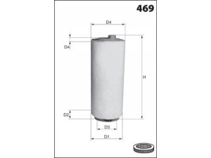 MECAFILTER 164 oro filtras 
 Filtrai -> Oro filtras
13712246997, GFE2421, LR007478