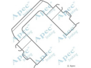 APEC braking KIT523 priedų komplektas, stabdžių trinkelė 
 Stabdžių sistema -> Būgninis stabdys -> Dalys/priedai