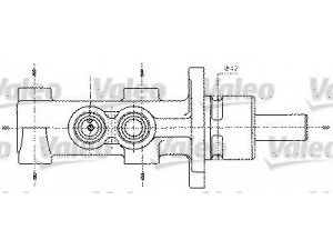 VALEO 402256 pagrindinis cilindras, stabdžiai 
 Stabdžių sistema -> Pagrindinis stabdžių cilindras
4601-F6, 4601F6, 4601-F6, 4601F6