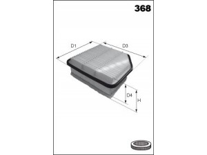 MECAFILTER ELP9323 oro filtras 
 Techninės priežiūros dalys -> Techninės priežiūros intervalai
178010R030, 1780126020