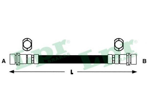 LPR 6T46588 stabdžių žarnelė 
 Stabdžių sistema -> Stabdžių žarnelės
6758585, 93BB2282AA