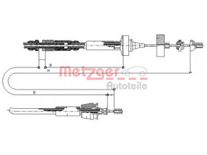 METZGER 10.2962 sankabos trosas 
 Dviratė transporto priemonės -> Kabeliai ir tachometro velenaai -> Sankabos trosas
7700 840 014