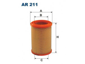 FILTRON AR211 oro filtras 
 Techninės priežiūros dalys -> Techninės priežiūros intervalai
110946200, 6815493, 9107003247