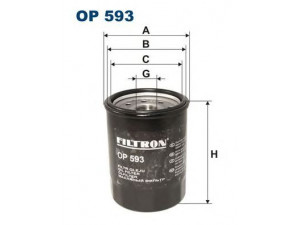 FILTRON OP593 alyvos filtras 
 Techninės priežiūros dalys -> Techninės priežiūros intervalai
15400PL2004, 15400PL2015, 15400PL2315