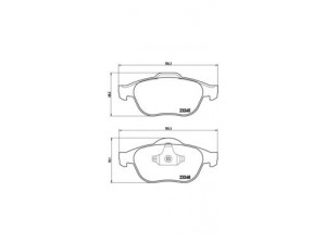 BREMBO P 68 032 stabdžių trinkelių rinkinys, diskinis stabdys 
 Techninės priežiūros dalys -> Papildomas remontas
410607716R, 7701206747, 7701207615