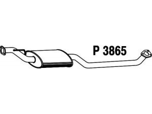 FENNO P3865 vidurinis duslintuvas 
 Išmetimo sistema -> Duslintuvas
MR464597