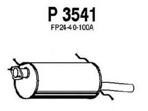 FENNO P3541 galinis duslintuvas 
 Išmetimo sistema -> Duslintuvas
FP24-40-100A, FS90-40-100A