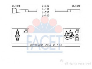 FACET 4.9501 uždegimo laido komplektas 
 Kibirkšties / kaitinamasis uždegimas -> Uždegimo laidai/jungtys
77 00 874 564