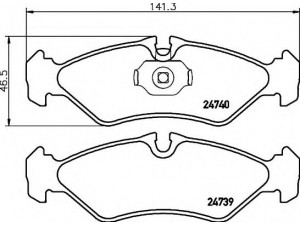 HELLA 8DB 355 014-421 stabdžių trinkelių rinkinys, diskinis stabdys 
 Techninės priežiūros dalys -> Papildomas remontas
2D0698451A, 2D0698451D, 0004212410