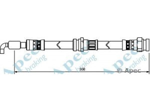 APEC braking HOS4031 stabdžių žarnelė 
 Stabdžių sistema -> Stabdžių žarnelės
GA5R43980, GA5R43980A, GA5R43980B