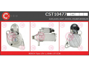 CASCO CST10477GS starteris 
 Elektros įranga -> Starterio sistema -> Starteris
02Z911024QX, 02Z911024Q