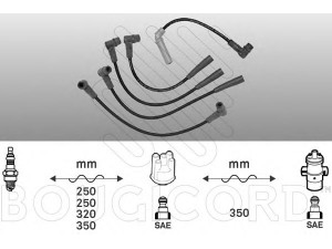 BOUGICORD 7110 uždegimo laido komplektas 
 Kibirkšties / kaitinamasis uždegimas -> Uždegimo laidai/jungtys
83507180, 83507180