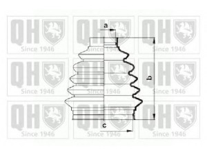 QUINTON HAZELL QJB905 gofruotoji membrana, kardaninis velenas 
 Ratų pavara -> Gofruotoji membrana
168 360 0068