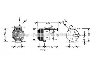 AVA QUALITY COOLING MSK277 kompresorius, oro kondicionierius 
 Oro kondicionavimas -> Kompresorius/dalys
0002302011, 0002303911, 0002307011