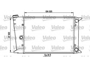 VALEO 883437 radiatorius, variklio aušinimas
171121253AF, 171121253F