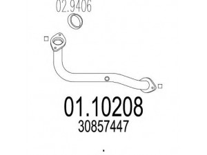 MTS 01.10208 išleidimo kolektorius 
 Išmetimo sistema -> Išmetimo vamzdžiai
30857447
