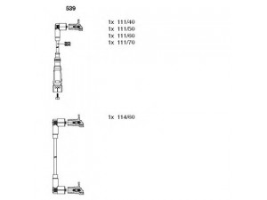BREMI 539 uždegimo laido komplektas 
 Kibirkšties / kaitinamasis uždegimas -> Uždegimo laidai/jungtys