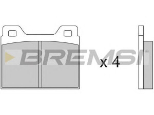 BREMSI BP2062 stabdžių trinkelių rinkinys, diskinis stabdys 
 Techninės priežiūros dalys -> Papildomas remontas
GBP531, 13800280012, 270165, 2701654