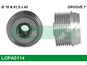 LUCAS ENGINE DRIVE LOPA0114 laisvos eigos sankaba, kint. sr. generatorius 
 Diržinė pavara -> Laisvos eigos sankaba, kint. sr. generatorius
YC1U-1033-EA, YC1U-10352-BB, YP2C-10A352-AA