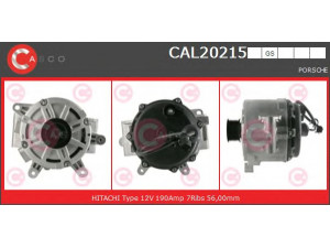 CASCO CAL20215GS kintamosios srovės generatorius
94860301505, LR1190915, LR1190925