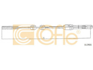 COFLE 11.5921 trosas, stovėjimo stabdys 
 Stabdžių sistema -> Valdymo svirtys/trosai
522597, 522601, 90421703