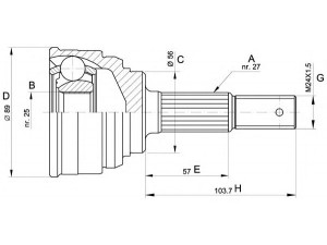 OPEN PARTS CVJ5319.10 jungčių komplektas, kardaninis velenas 
 Ratų pavara -> Sujungimai/komplektas
3910073N00, 3910173N00, 3910173N01