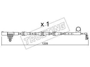 TRUSTING SU.256 įspėjimo kontaktas, stabdžių trinkelių susidėvėjimas
SEM500026, SEM500090