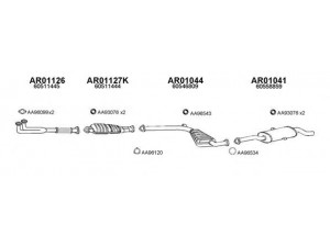 VENEPORTE 010041 išmetimo sistema 
 Išmetimo sistema -> Išmetimo sistema, visa