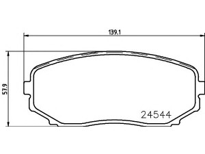 COBREQ N-1467 stabdžių trinkelių rinkinys, diskinis stabdys 
 Techninės priežiūros dalys -> Papildomas remontas
7T432001AA, 7T4Z2001A, 7T4Z2V001AA