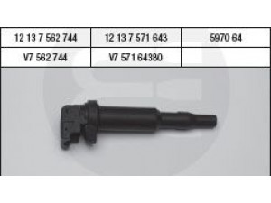 BRECAV 104.004 ritė, uždegimas 
 Kibirkšties / kaitinamasis uždegimas -> Uždegimo ritė
12 13 7 562 744, 12 13 7 571 643