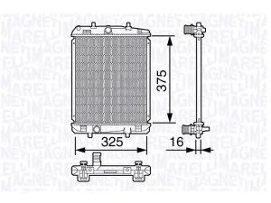 MAGNETI MARELLI 350213137200 radiatorius, variklio aušinimas 
 Aušinimo sistema -> Radiatorius/alyvos aušintuvas -> Radiatorius/dalys
16400YV010