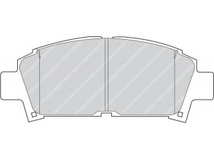 FERODO FDB928 stabdžių trinkelių rinkinys, diskinis stabdys 
 Techninės priežiūros dalys -> Papildomas remontas
04465-12160, 0446512160, 0446517160