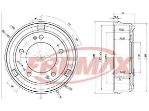 FREMAX BD-4640 stabdžių būgnas 
 Stabdžių sistema -> Būgninis stabdys -> Stabdžių būgnas
4246.40