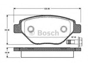 BOSCH 0 986 TB2 442 stabdžių trinkelių rinkinys, diskinis stabdys 
 Techninės priežiūros dalys -> Papildomas remontas
77 01 207 673, 770120673