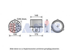 AKS DASIS 568045N vidaus pūtiklis 
 Šildymas / vėdinimas -> Orpūtė/dalys
972303A010