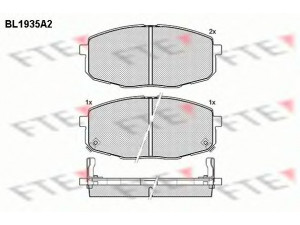 FTE BL1935A2 stabdžių trinkelių rinkinys, diskinis stabdys 
 Techninės priežiūros dalys -> Papildomas remontas
58101-1HA00, 58101-1HA10, 58101-1HA20