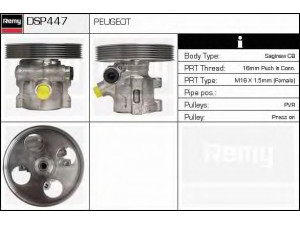 DELCO REMY DSP447 hidraulinis siurblys, vairo sistema 
 Vairavimas -> Vairo pavara/siurblys
9636868880