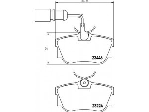 HELLA PAGID 8DB 355 018-571 stabdžių trinkelių rinkinys, diskinis stabdys 
 Techninės priežiūros dalys -> Papildomas remontas
7D0698451B, 7D0698451F, 7M3698451D