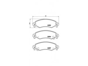 BREMBO P 59 035 stabdžių trinkelių rinkinys, diskinis stabdys 
 Techninės priežiūros dalys -> Papildomas remontas
1605976, 4704578, 4706748, 93173148