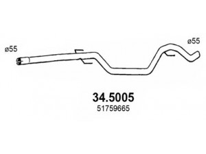 ASSO 34.5005 išleidimo kolektorius 
 Išmetimo sistema -> Išmetimo vamzdžiai
12765685, 13139037, 51759665, 5852308