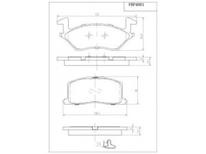 FI.BA FBP4081 stabdžių trinkelių rinkinys, diskinis stabdys 
 Techninės priežiūros dalys -> Papildomas remontas
04465-10020, 04465-10070, 04465-YZZAE