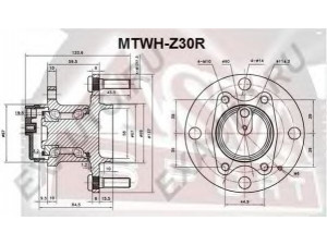 ASVA MTWH-Z30R rato stebulė 
 Ašies montavimas/vairavimo mechanizmas/ratai -> Rato stebulė/montavimas -> Rato stebulė
MR 594142