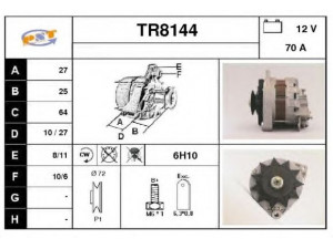 SNRA TR8144 kintamosios srovės generatorius