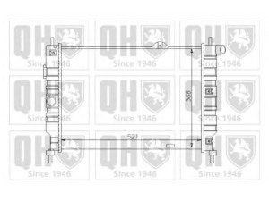QUINTON HAZELL QER1233 radiatorius, variklio aušinimas 
 Aušinimo sistema -> Radiatorius/alyvos aušintuvas -> Radiatorius/dalys
13 00 050, 13 00 124, 30 96 387