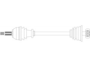 GENERAL RICAMBI RE3106 kardaninis velenas 
 Ratų pavara -> Kardaninis velenas